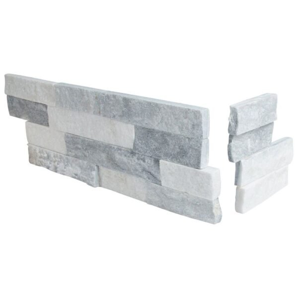 MSI Surfaces Wall Tiles Alaska Gray-Light Splitface Corner 6" x 12" x 6" - Image 5