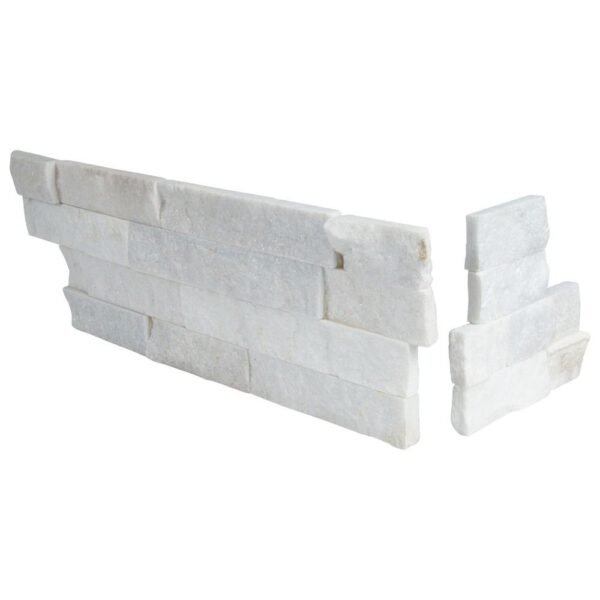 MSI Surfaces Wall Tiles Arctic White-Cool Splitface Corner 6" x 12" x 6" - Image 5