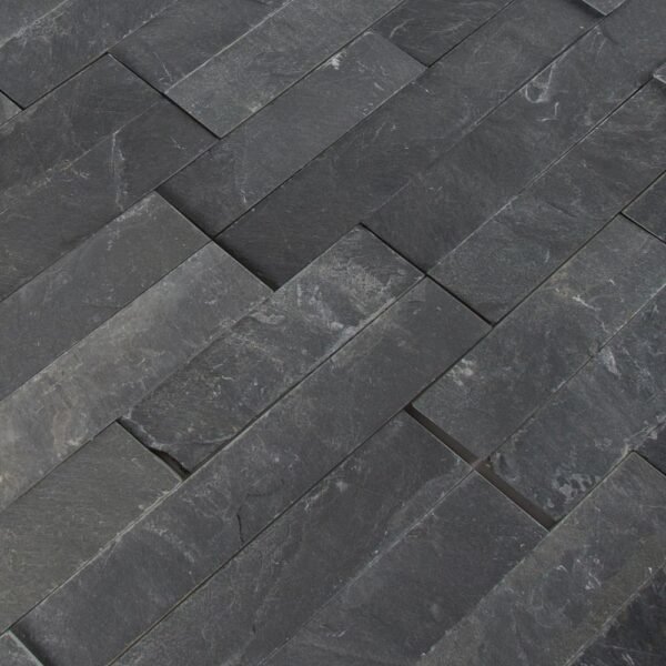 MSI Surfaces Wall Tiles Premium Black Splitface 6" x 24" - Image 5