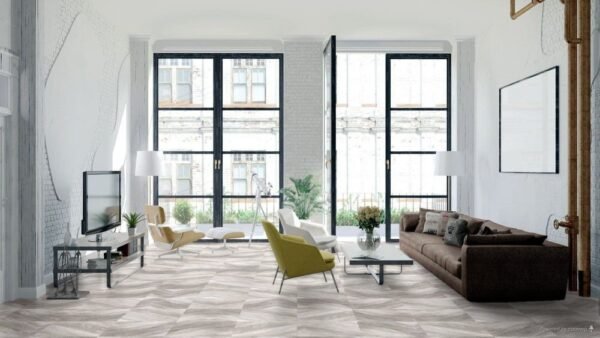 Fuzion Vinyl Tiles Smartdrop Grey Granite Loose Lay 12" x 24" - Image 2