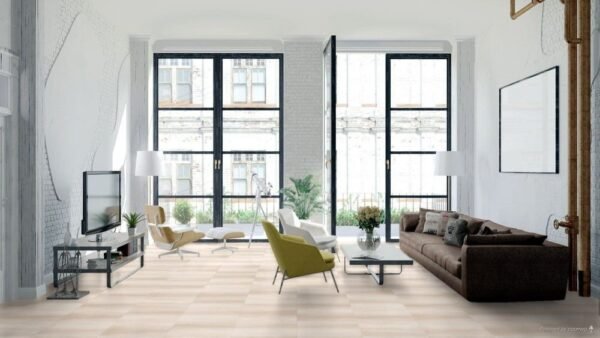 Fuzion Vinyl Tiles Smartdrop Crema Loose Lay 12" x 24" - Image 2