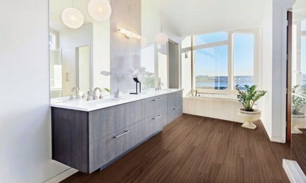 Fuzion Vinyl Planks Smartdrop Walnut Loose Lay 7" x 48" - Image 2