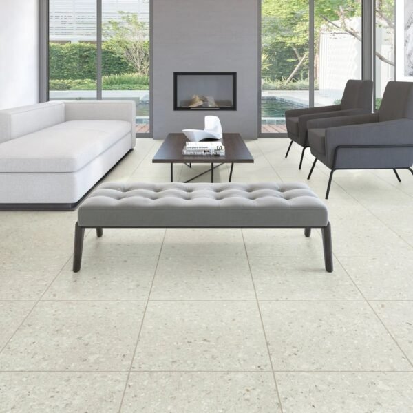 American Biltrite Vinyl Tile Milano Stone Cream 18" x 18" - Image 3