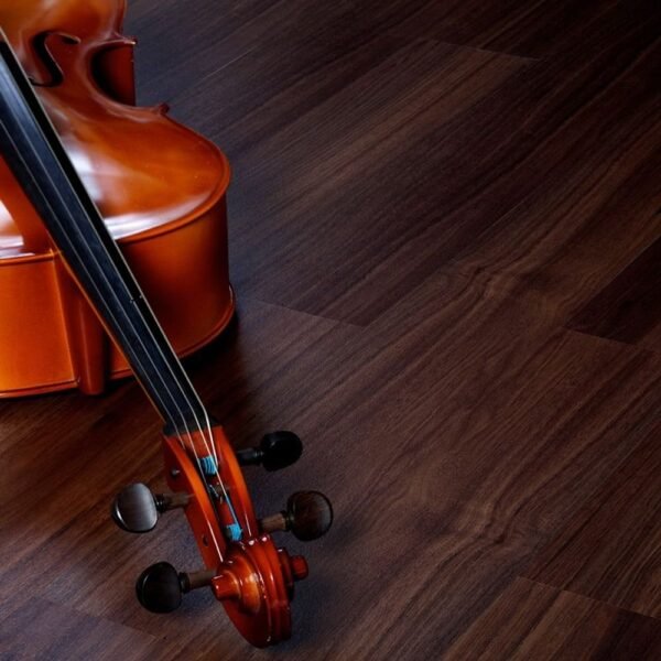 American Biltrite Vinyl Planks Sonata Wood European Walnut Dark Brown Glue Down 6" x 48" - Image 3