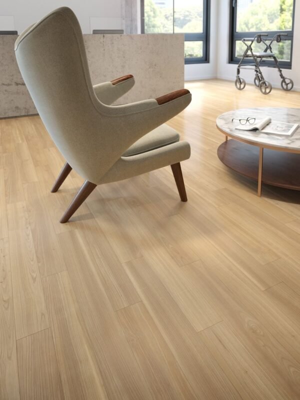 American Biltrite Vinyl Planks Sonata Wood Nordic Cherry Beige Glue Down 4" x 36" - Image 3