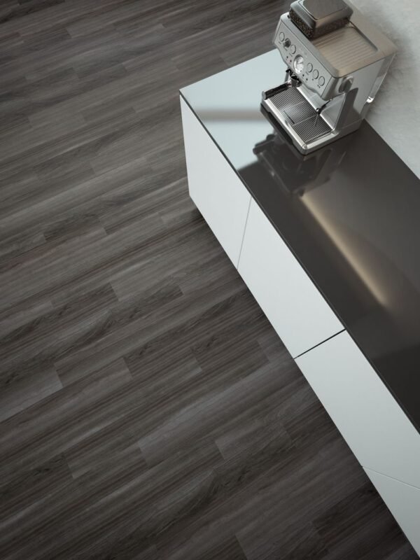 American Biltrite Vinyl Planks Sonata Wood Sapele Mahogany Charcoal Glue Down 6" x 48" - Image 3