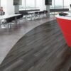 American Biltrite Vinyl Planks Sonata Wood Sapele Mahogany Charcoal Glue Down 6" x 48" - Image 4