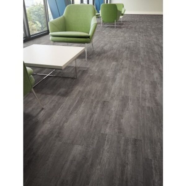 American Biltrite Vinyl Tiles Sonata Stone Cosmo Stonewood Grey Glue Down 18" x 18" - Image 3