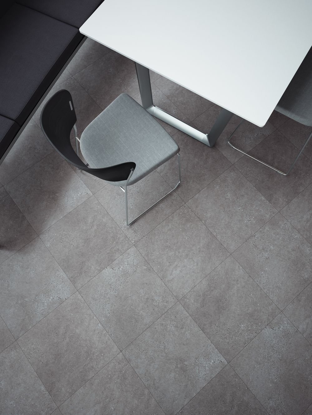 American Biltrite Vinyl Tiles Sonata Stone Urban Stone Graphite Glue Down 18" x 18" - Image 3