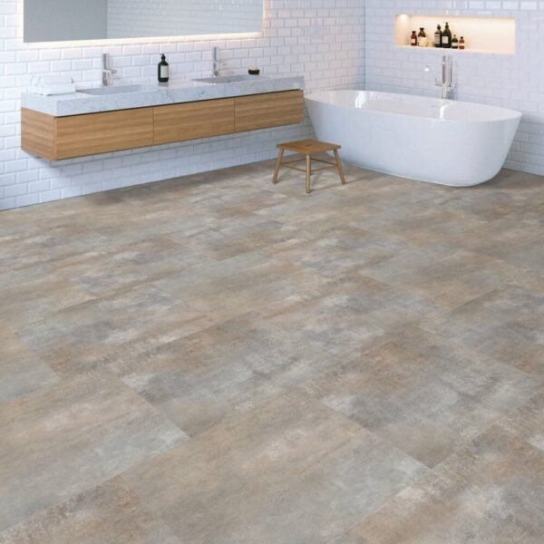 Next Floor Vinyl Tiles Patina Antique Brass Glue Down 18" x 24" - Image 2