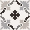 Centura Floor Tiles Patchwork Black & White 03 Matte 8" x 8"