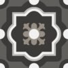 Centura Floor Tiles Patchwork Black & White 04 Matte 8" x 8"