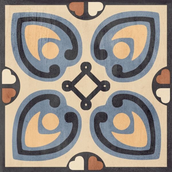 Centura Floor Tiles Patchwork Colors 02 Matte 8" x 8"