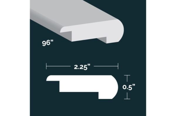 Centura Laminate Soho Reef Stair Nose Round 94"