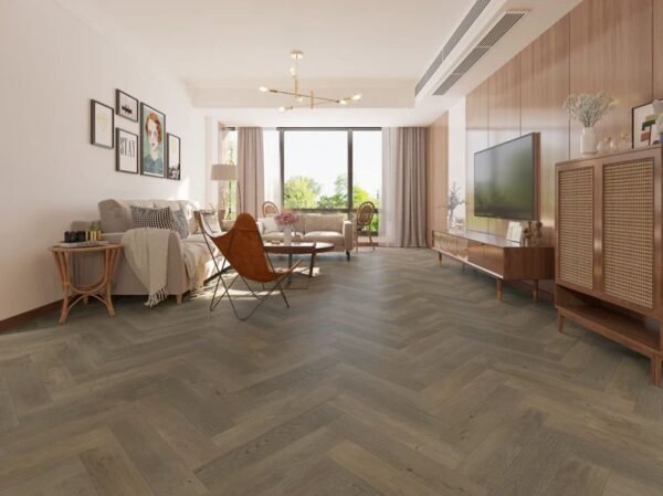 Biyork Engineered Hardwood Nouveau 7 Bespoke Herringbone Barcelona Noon 5" - 3/4" - Image 2