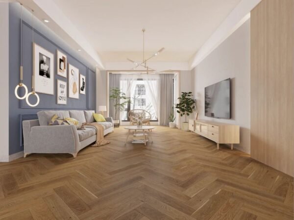 Biyork Engineered Hardwood Nouveau 7 Bespoke Herringbone Forest Grotto 5" - 3/4" - Image 2