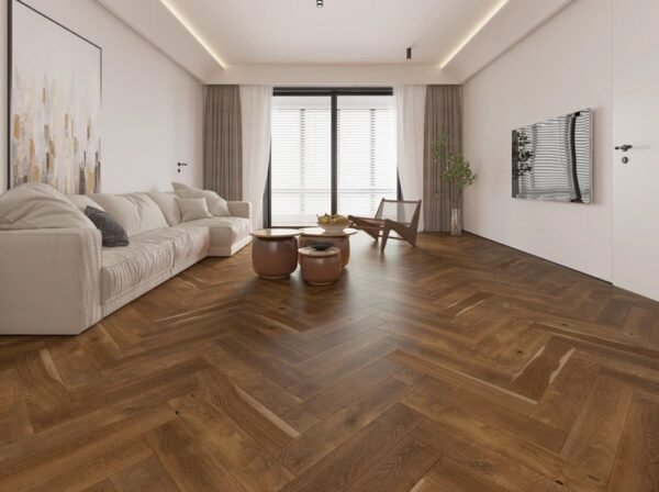 Biyork Engineered Hardwood Nouveau 7 Bespoke Herringbone Hidden Cabin 5" - 3/4" - Image 2