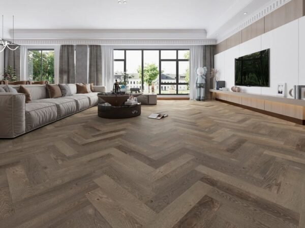 Biyork Engineered Hardwood Nouveau 7 Bespoke Herringbone Lake Promenade 5" - 3/4" - Image 2