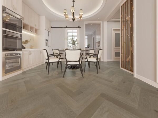 Biyork Engineered Hardwood Nouveau 7 Bespoke Herringbone Rooftop Loft 5" - 3/4" - Image 2
